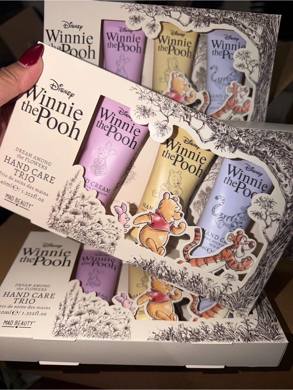 Hand Care Set - Disney Winnie the Pooh - Pastel Purple, Yellow, Lavender